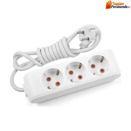 Viko Multi-Let Üçlü Grup Priz Topraklı 2 Metre Beyaz (Çocuk Korumalı) 90113302